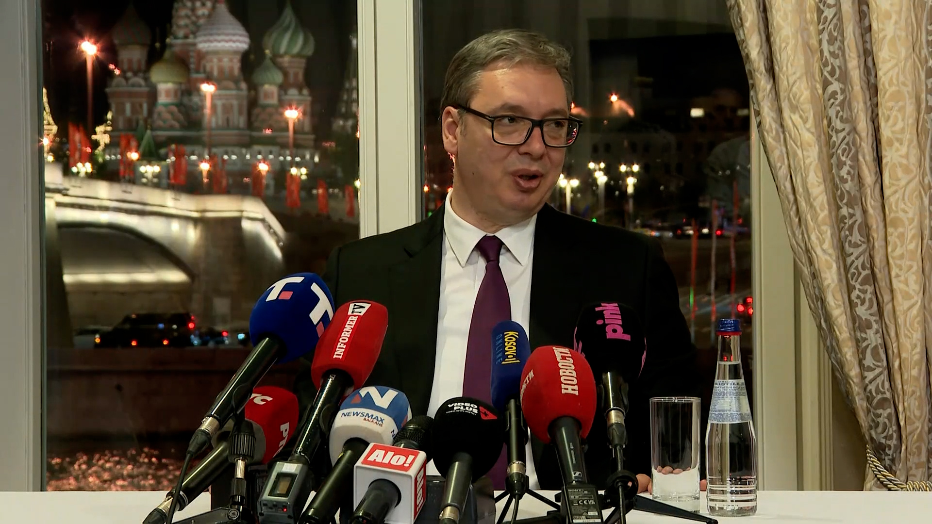 Rusija, Moskva, Aleksandar Vucic predsednik Srbije, o otvaranju linije Astana - Beograd Rusija, Moskva, Aleksandar Vucic predsednik Srbije, o otvaranju linije Astana - Beograd